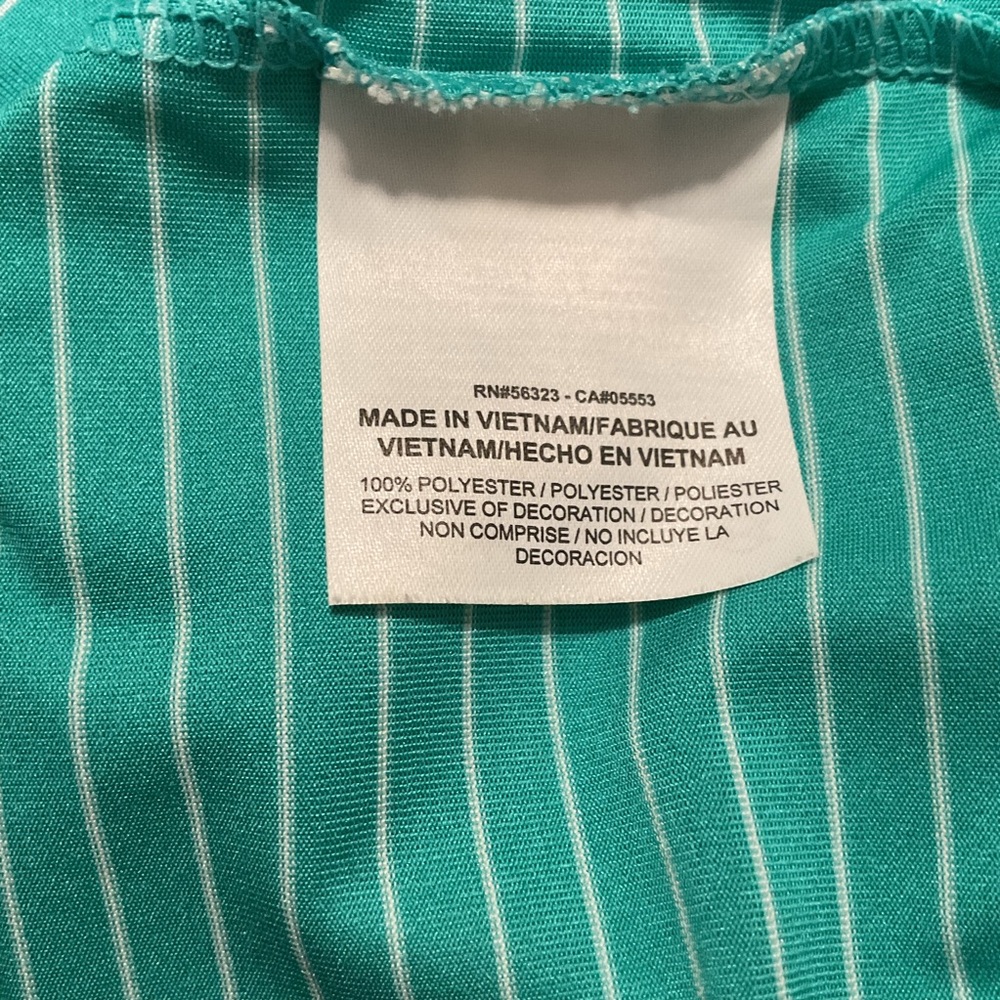 Nike Golf Tour Performance Men’s Polo Shirt Dri-Fit Green/White Stripe - Picture 7 of 8